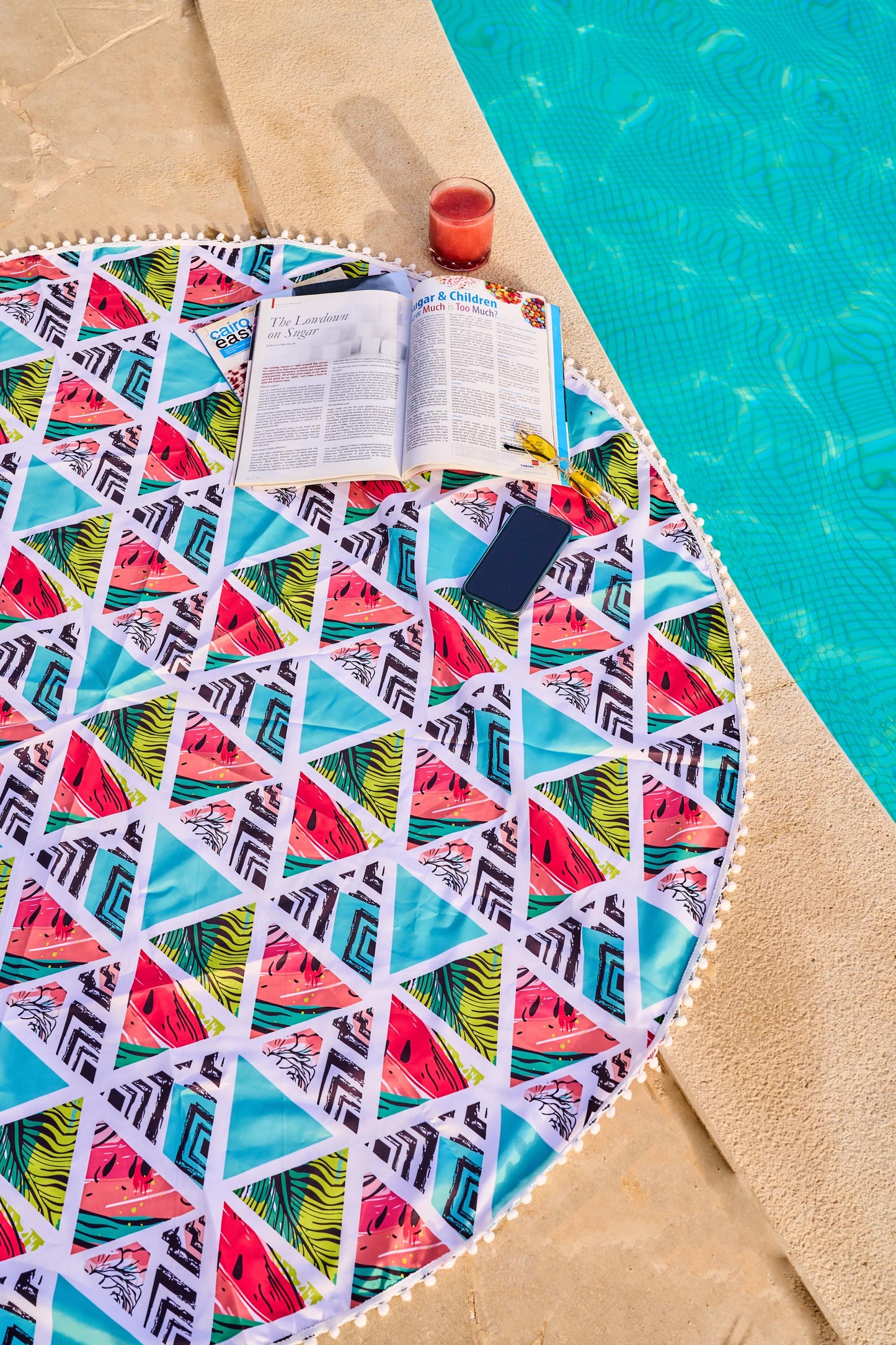 Penguin Triangle Beach Rounded Mat