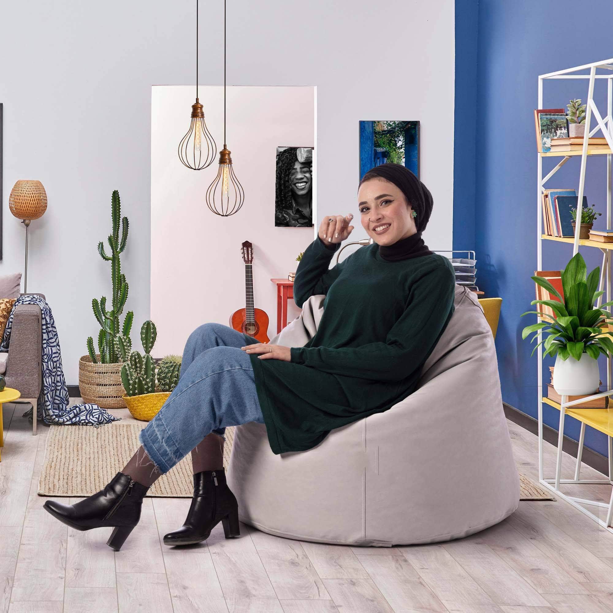 Premium Leather Bean Bag