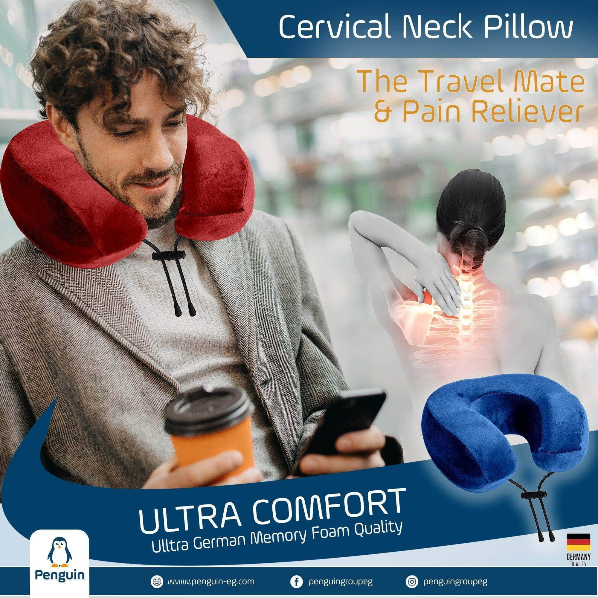 Travel Cervical Neck Pillow