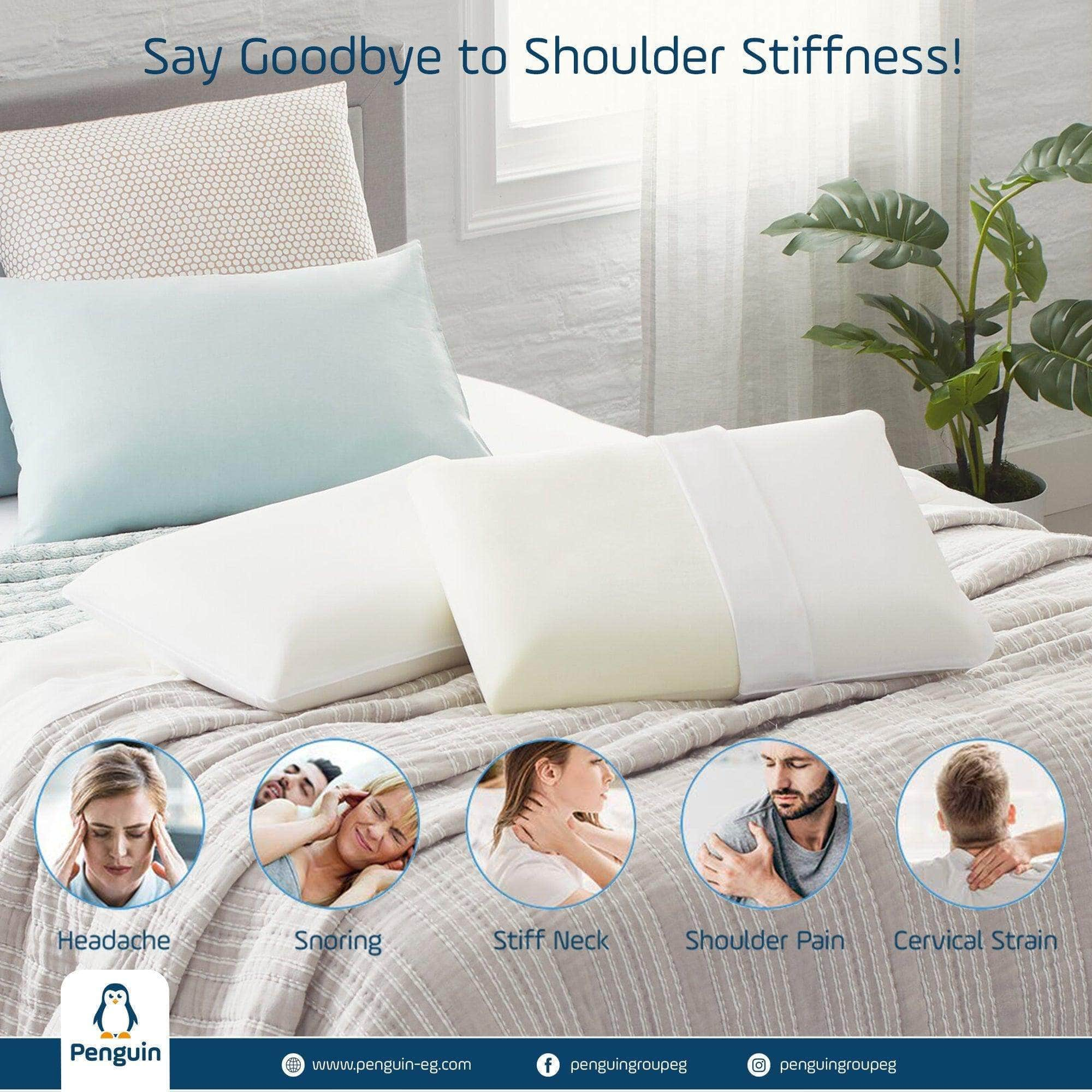 Standard Memory Foam Pillow Penguin Group