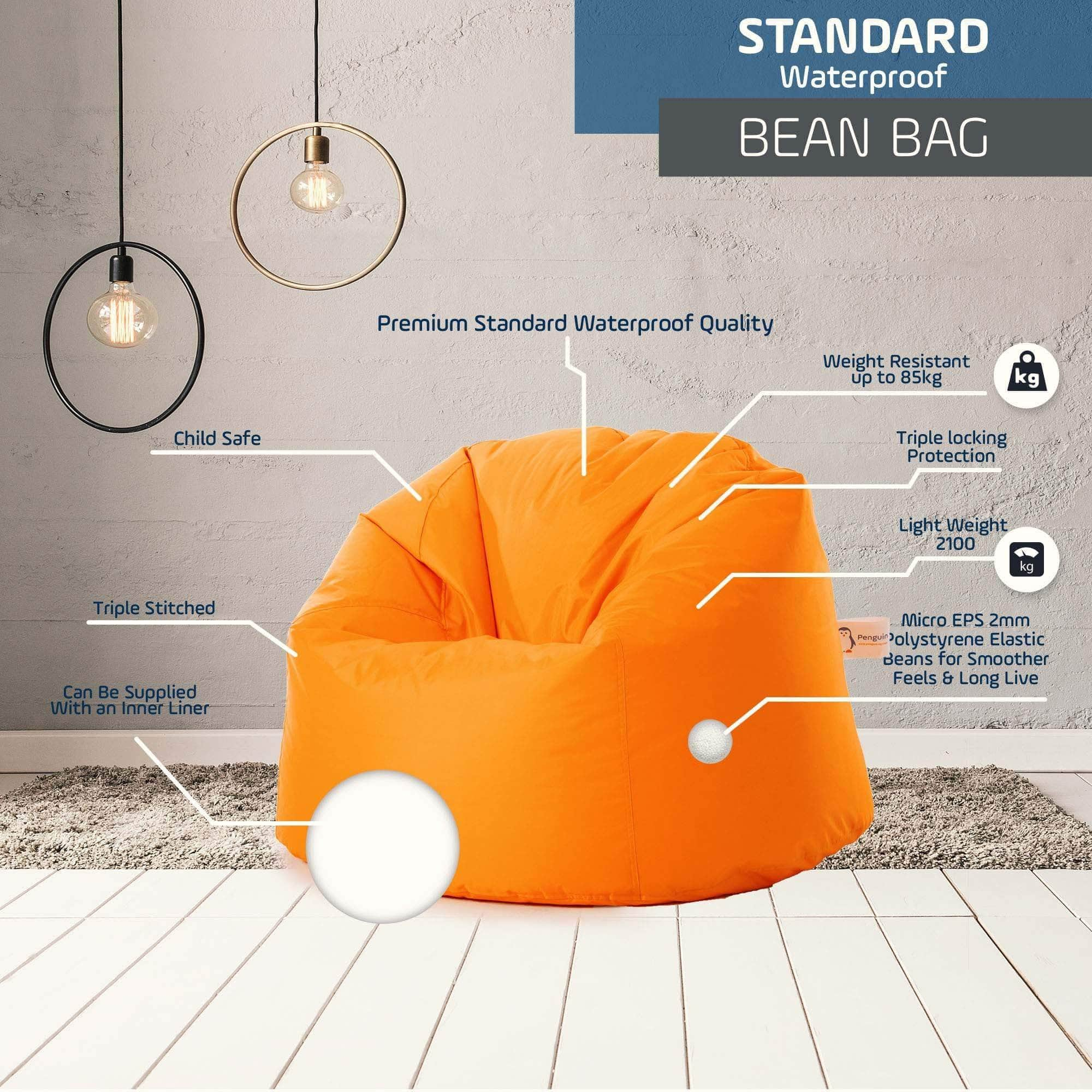 Standard bean bag discount chair